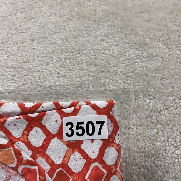 IBKUL Shirt Womens S Orange Geometric Long Sleeve Golf Tennis Stretch Mesh - Picture 8 of 8